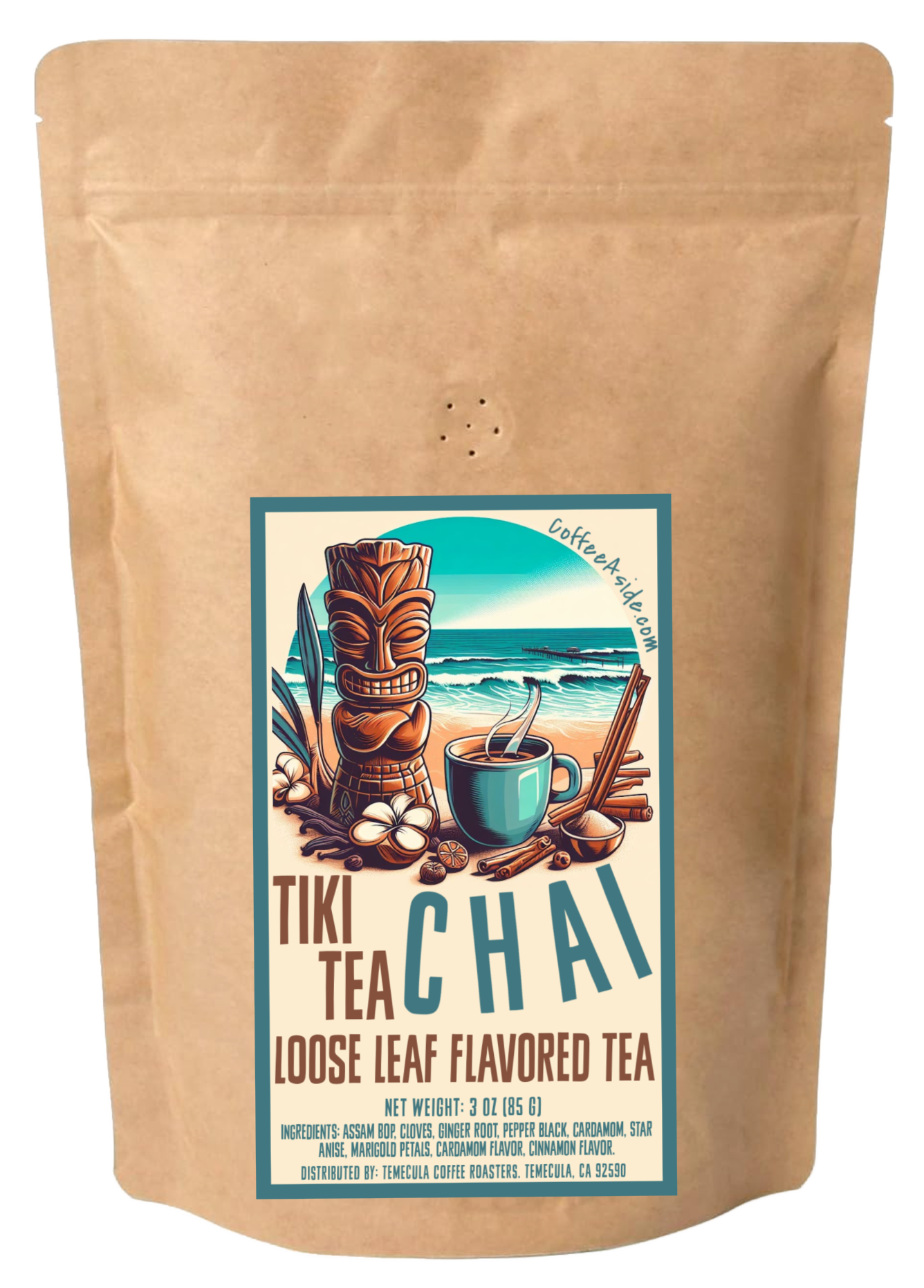 Tiki Tea: CHAI TEA; 3oz; Loose Leaf; [FREE SHIPPING]