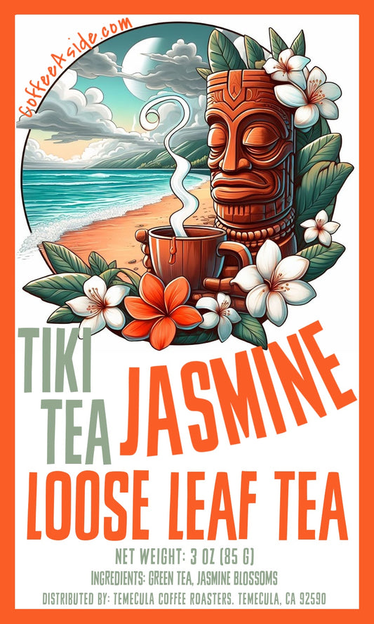 Tiki Tea: JASMINE BLOSSOM GREEN TEA; 3oz; Loose Leaf; [FREE SHIPPING]