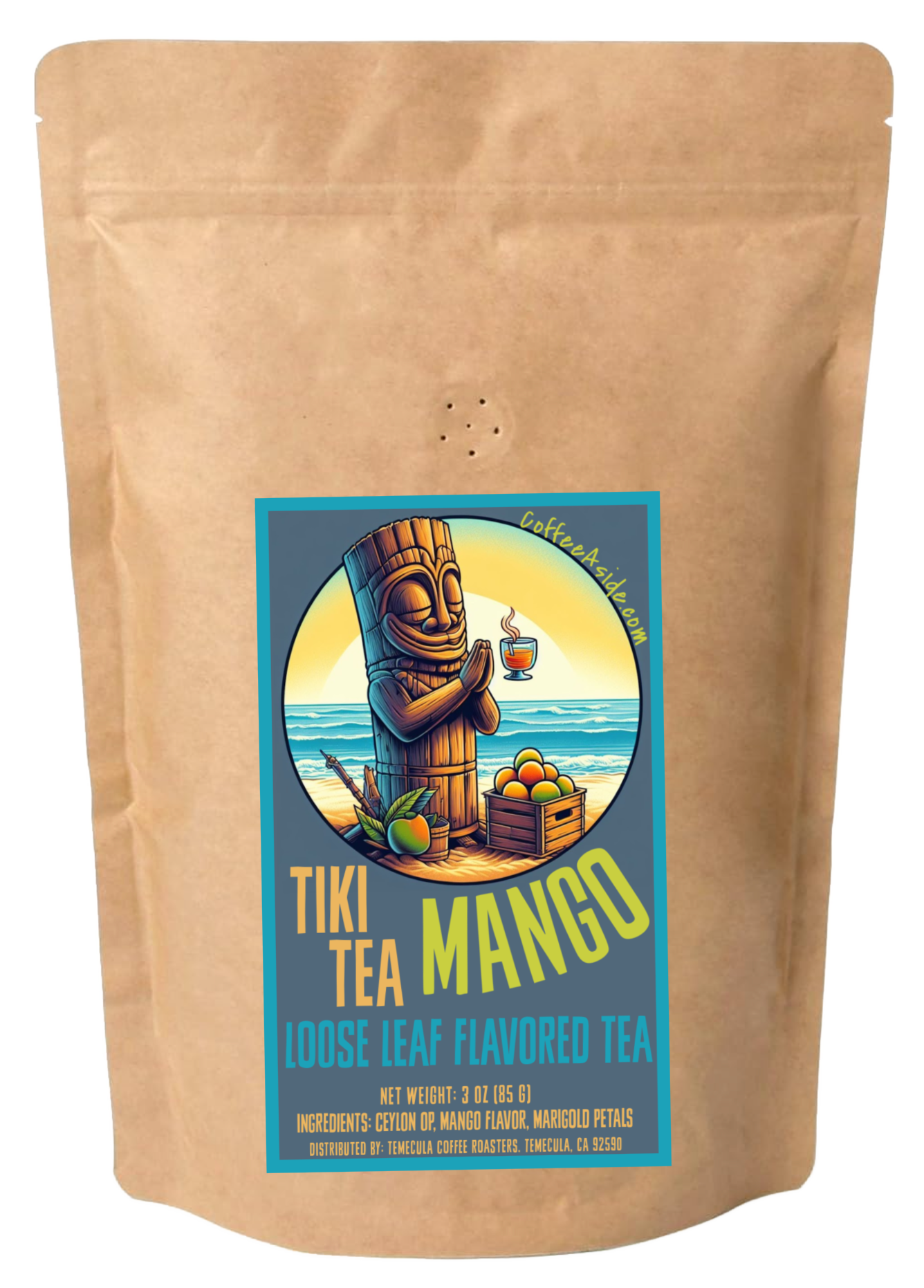 Tiki Tea: MANGO TEA; 3oz; Loose Leaf; [FREE SHIPPING]