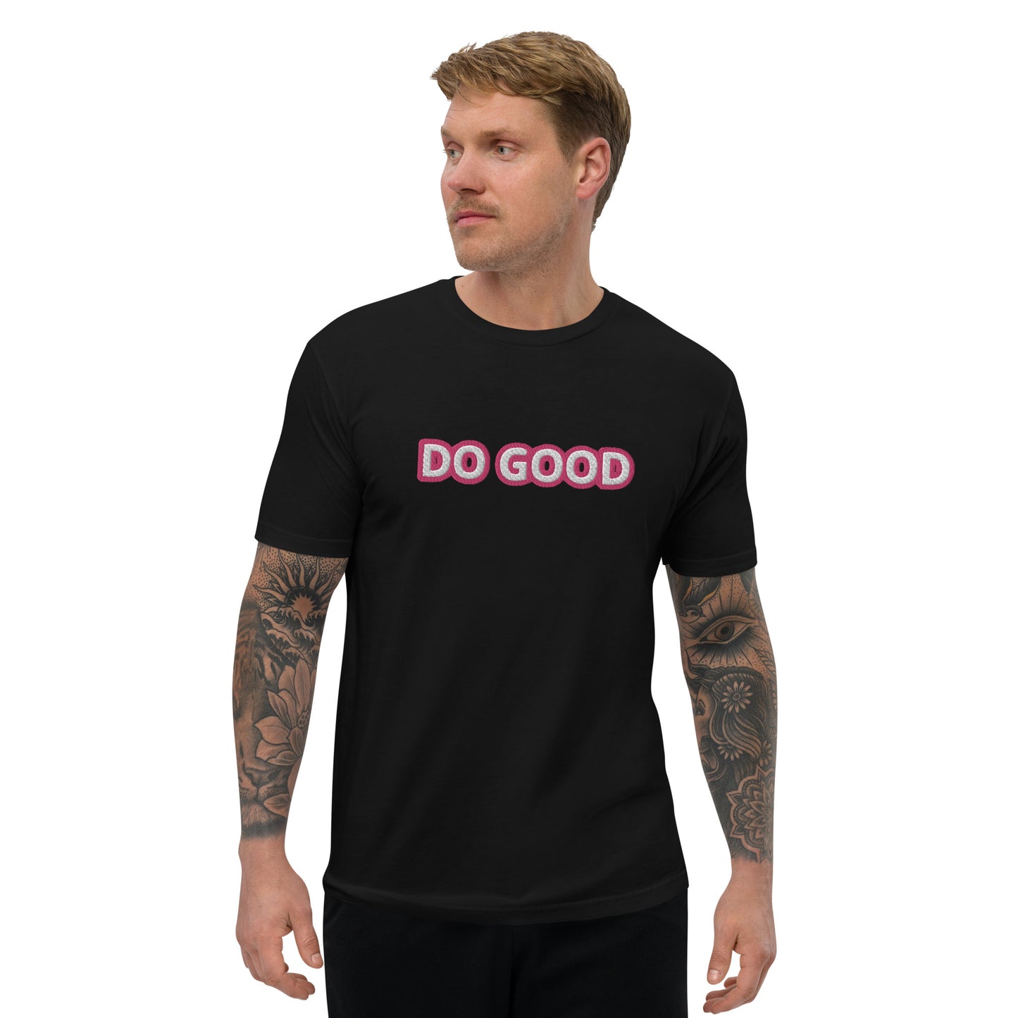 "DO GOOD" Embroidered T-shirt (Athletic Fit)