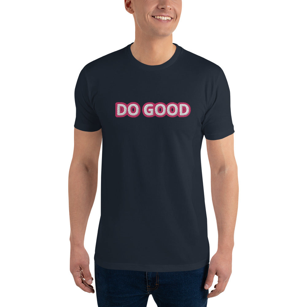 "DO GOOD" Embroidered T-shirt (Athletic Fit)
