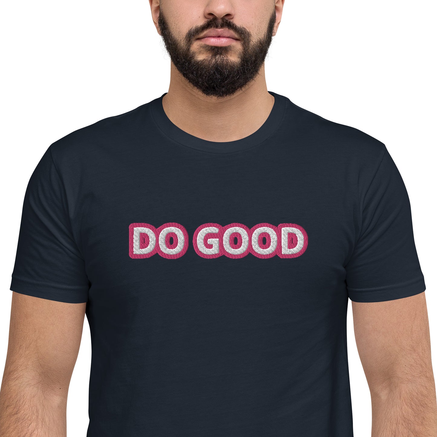 "DO GOOD" Embroidered T-shirt (Athletic Fit)