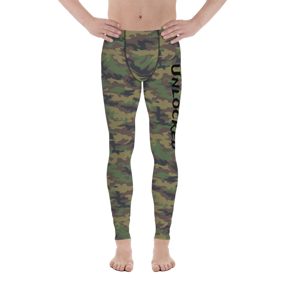 Unlocked Active Men's Compression Pants (Green Camo) – COLLAB FOR