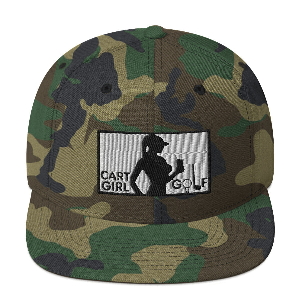 "Cart Girl Golf" Snapback Camo Hat