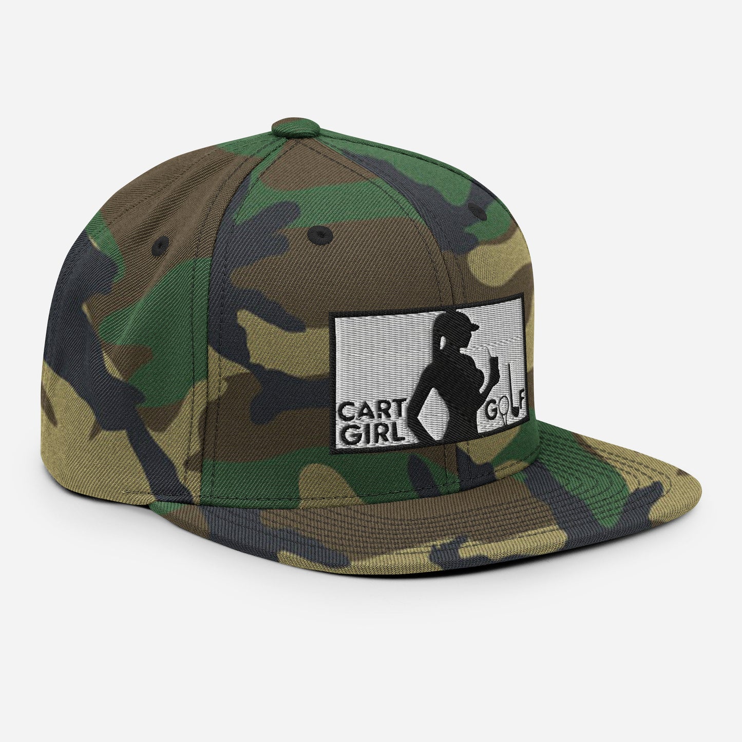 "Cart Girl Golf" Snapback Camo Hat