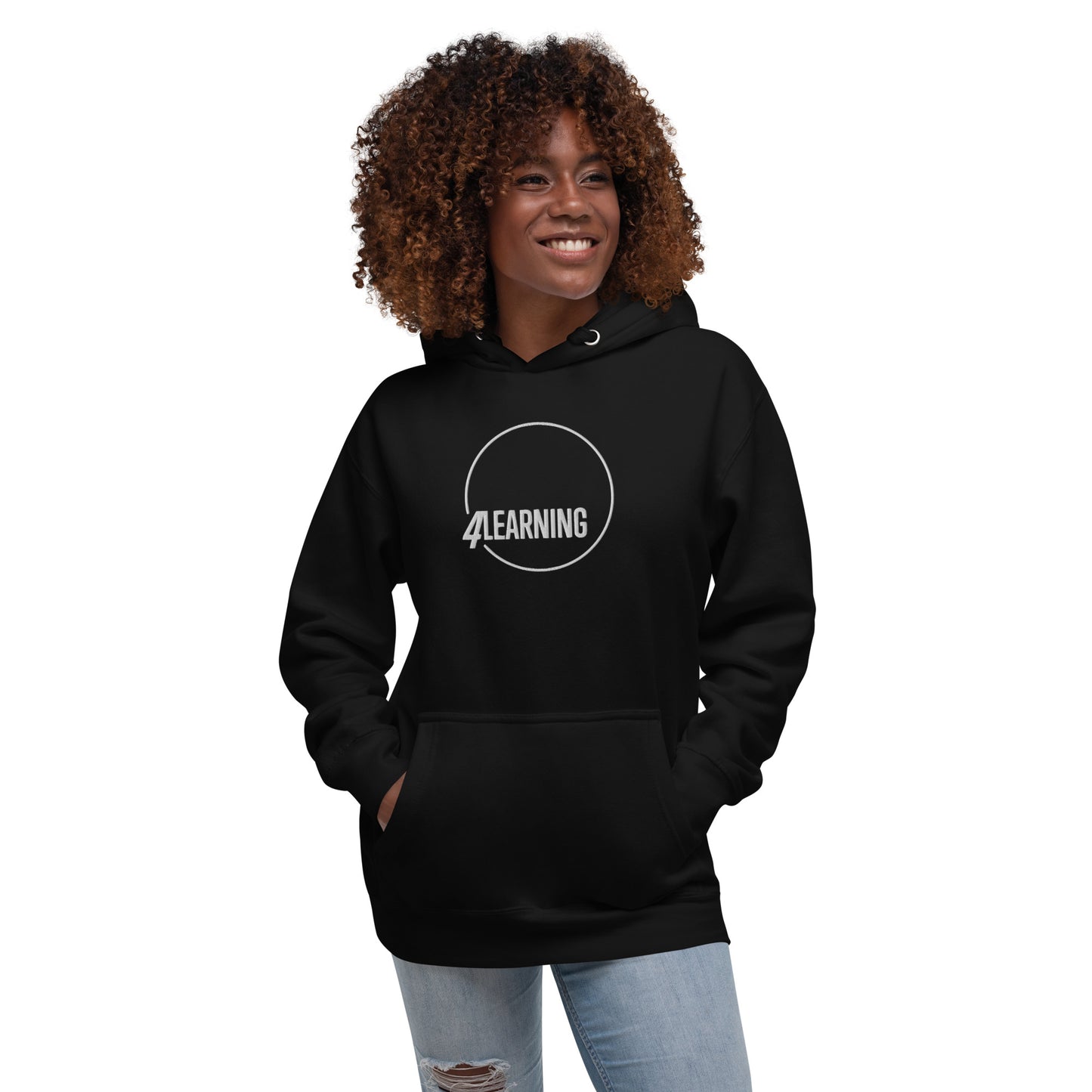 "4Learning" Embroidered Unisex Hoodie (Regular Fit)