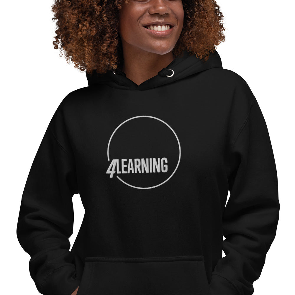 "4Learning" Embroidered Unisex Hoodie (Regular Fit)