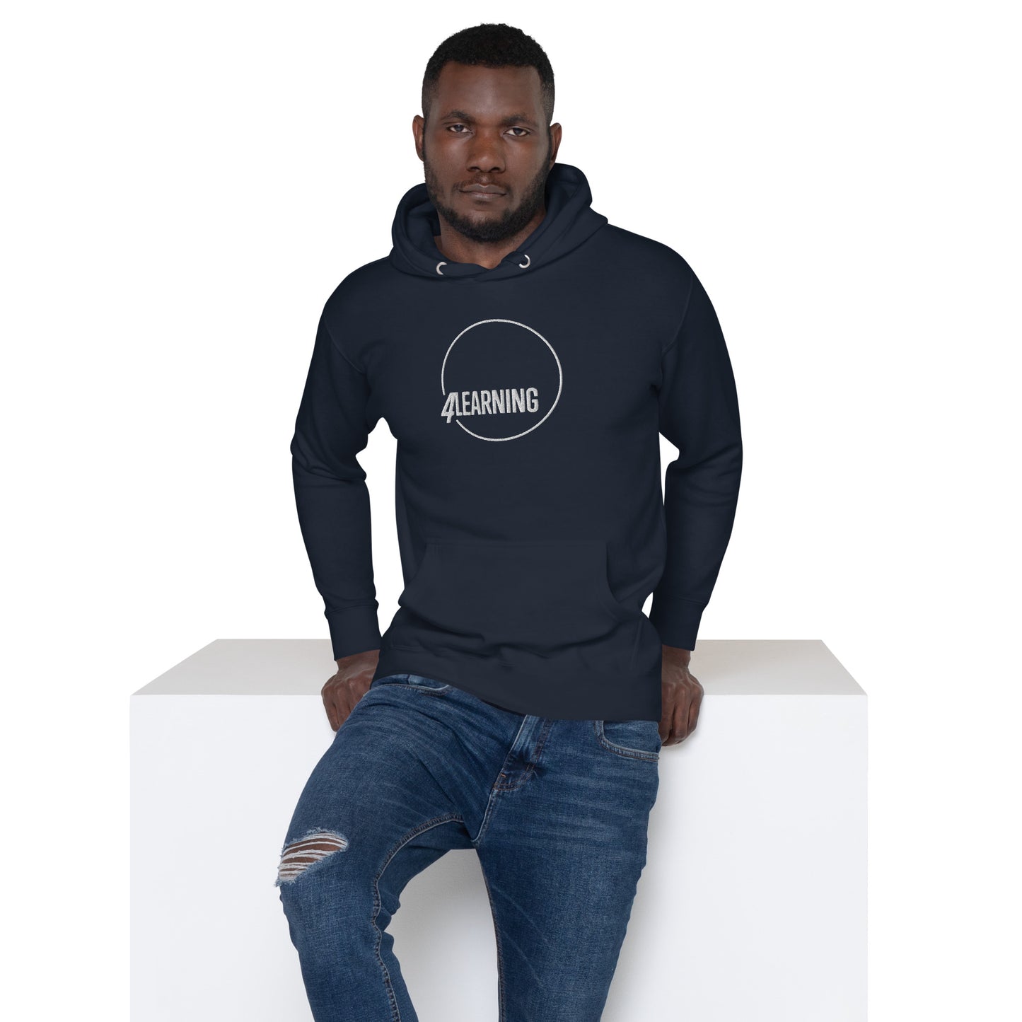 "4Learning" Embroidered Unisex Hoodie (Regular Fit)