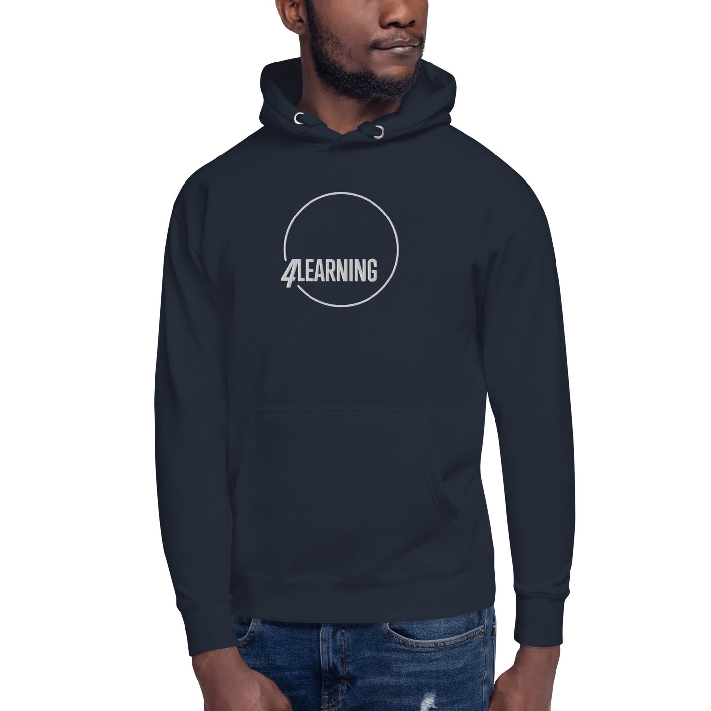 "4Learning" Embroidered Unisex Hoodie (Regular Fit)