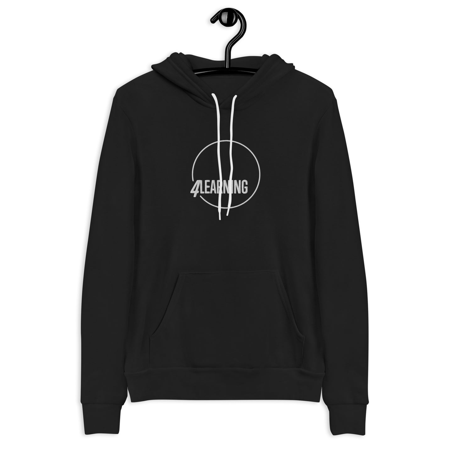 "4Learning" Embroidered Unisex hoodie (Athletic Fit/Super Soft)