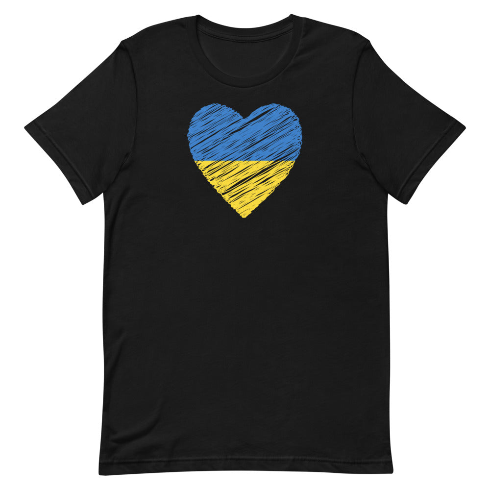 "Heart for Ukraine" Unisex t-shirt (Regular Fit/Soft)
