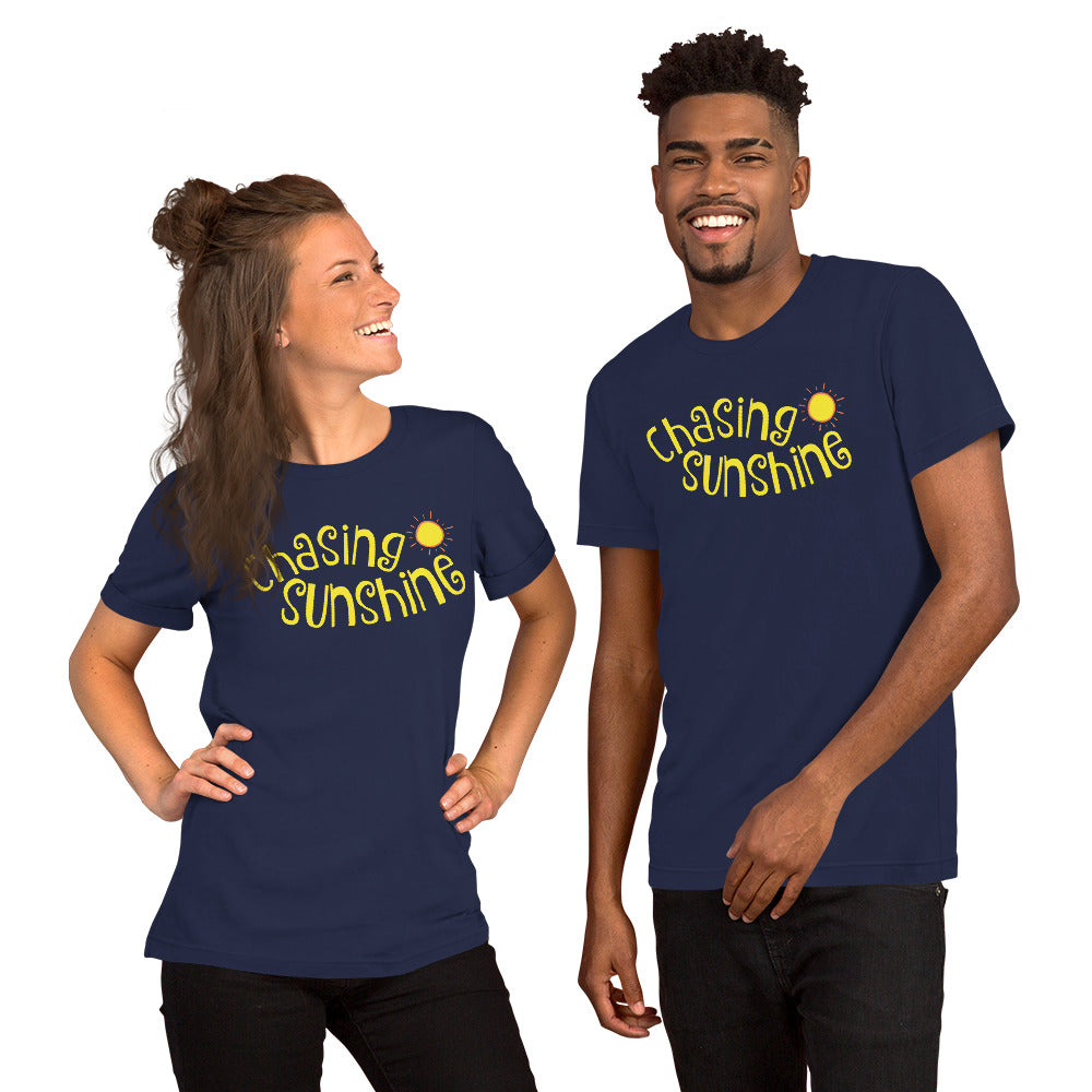 "Chasing Sunshine" Unisex T-Shirt (Regular Fit/Soft)