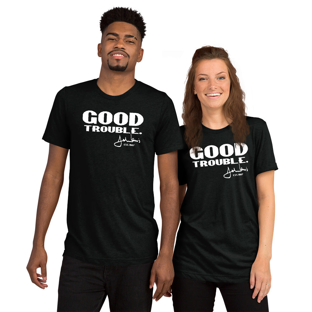"Good Trouble" Unisex T-shirt (Athletic Fit/Super Soft)