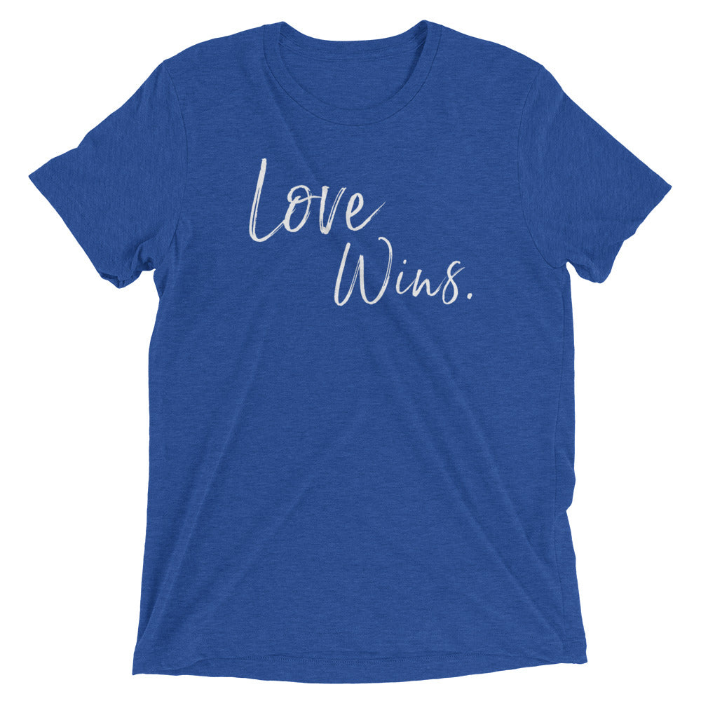 "Love Wins" Unisex t-shirt (Athletic Fit/Super Soft)