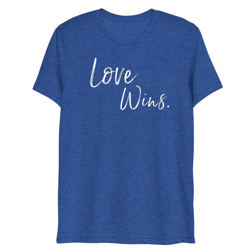 "Love Wins" Unisex t-shirt (Athletic Fit/Super Soft)