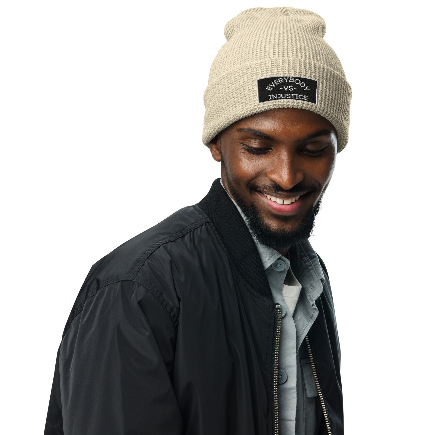 "Everybody VS Injustice" Waffle beanie