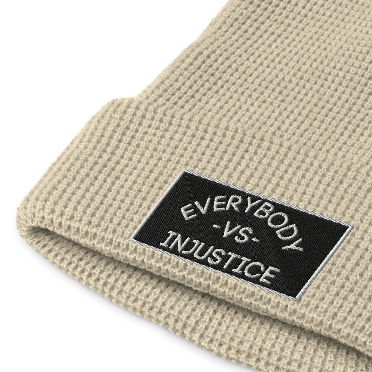 "Everybody VS Injustice" Waffle beanie
