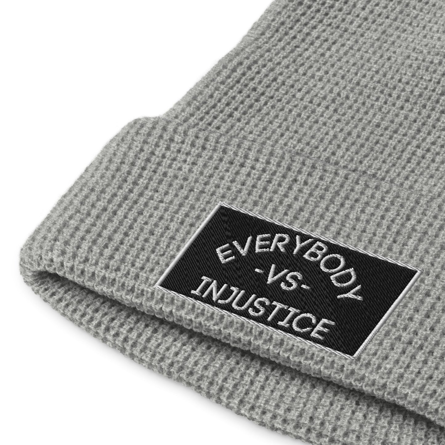 "Everybody VS Injustice" Waffle beanie