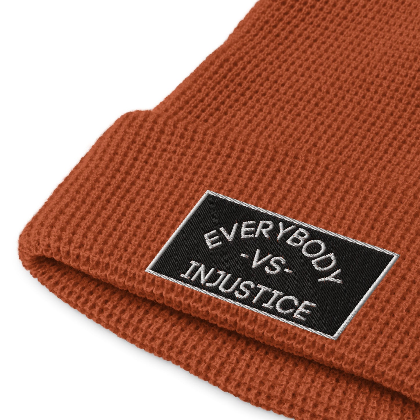 "Everybody VS Injustice" Waffle beanie