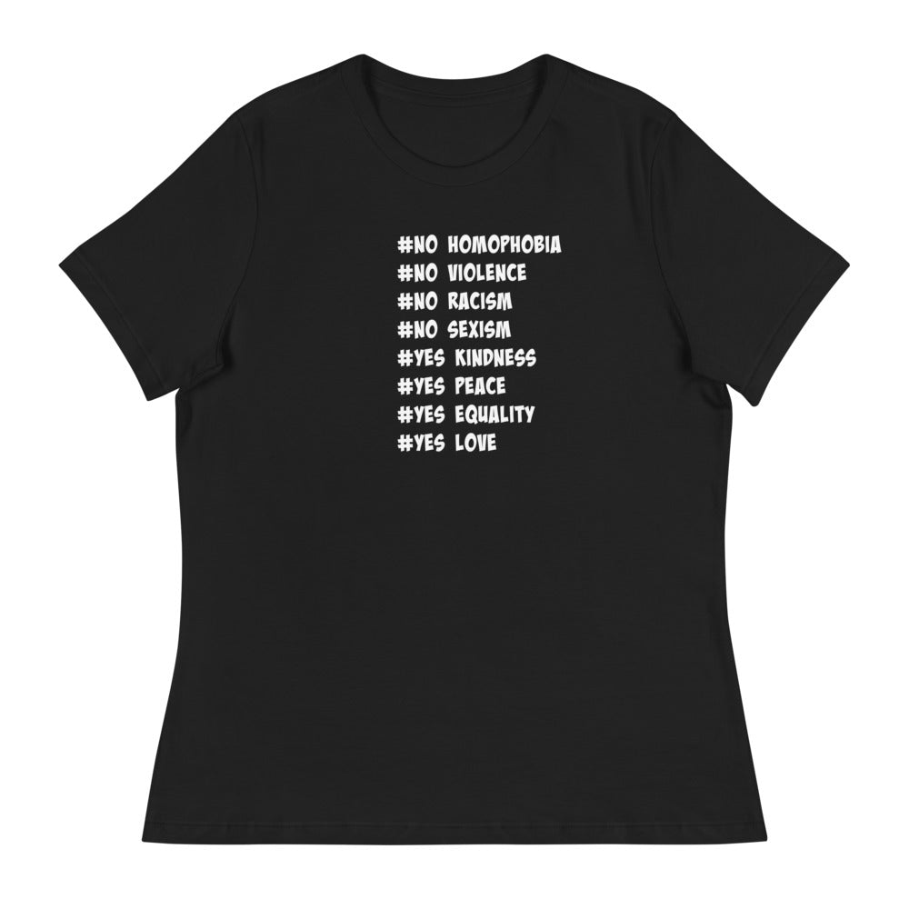 "NO" Women's Relaxed T-Shirt