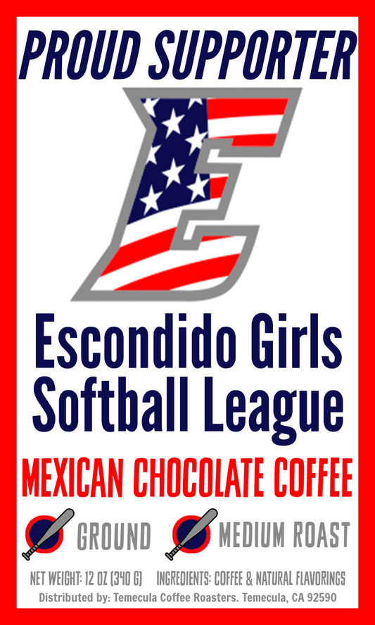 Mexican Chocolate Coffee; 12oz; Medium Roast [Escondido Girls Softball]