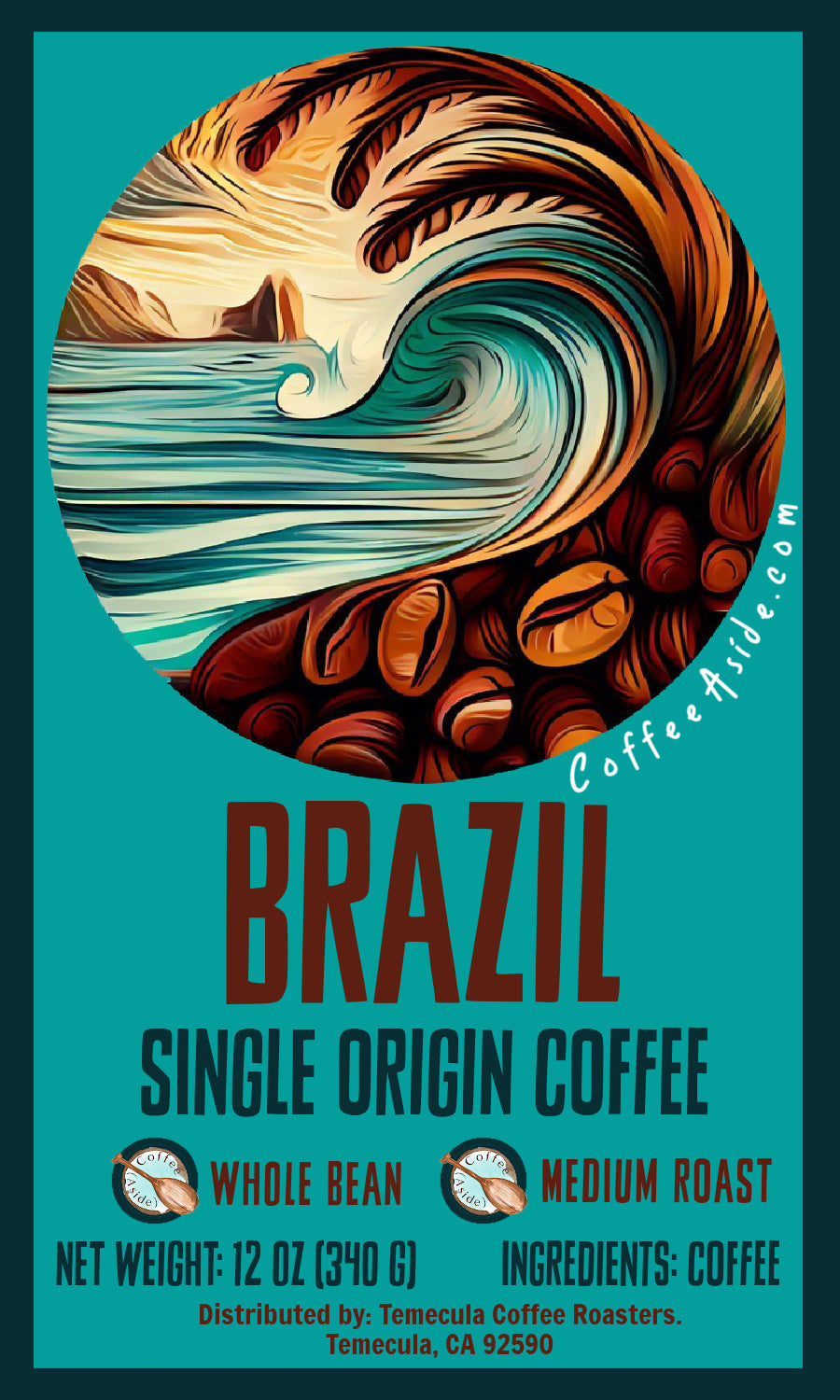 Brazil Single Origin (Santos); 12oz. [FREE SHIPPING]
