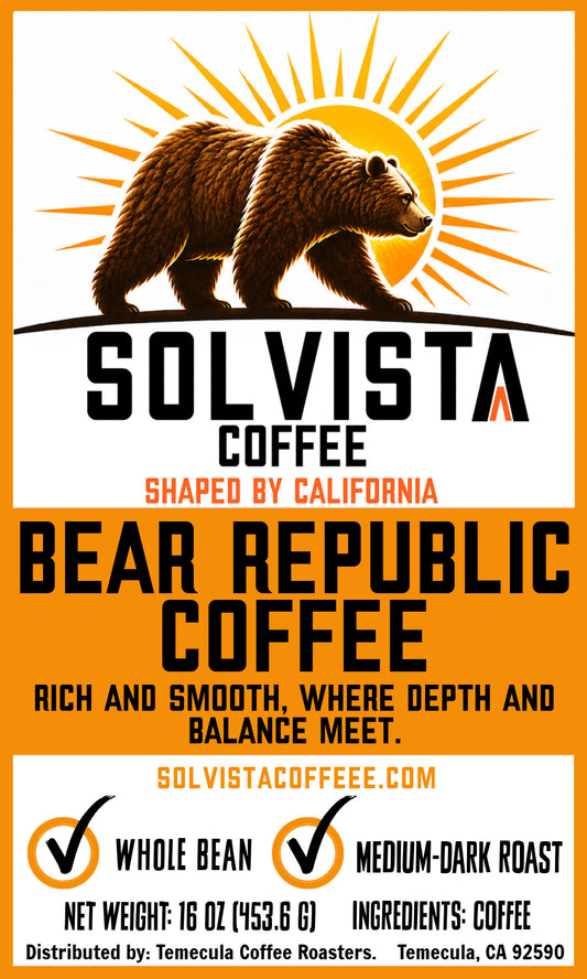 SOLVISTA Bear Republic Coffee; 1 LB; FREE SHIPPING