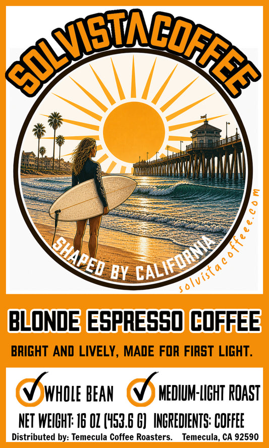 SOLVISTA Dawnline Coffee; Blonde Espresso; 1 LB; FREE SHIPPING