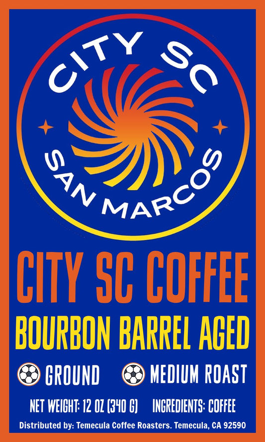 Bourbon Barrel Aged Coffee; 12oz; Medium Roast [City SC]
