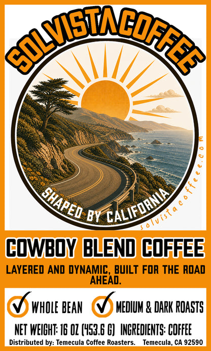 SOLVISTA Switchback Coffee; Cowboy Blend; 1 LB; FREE SHIPPING