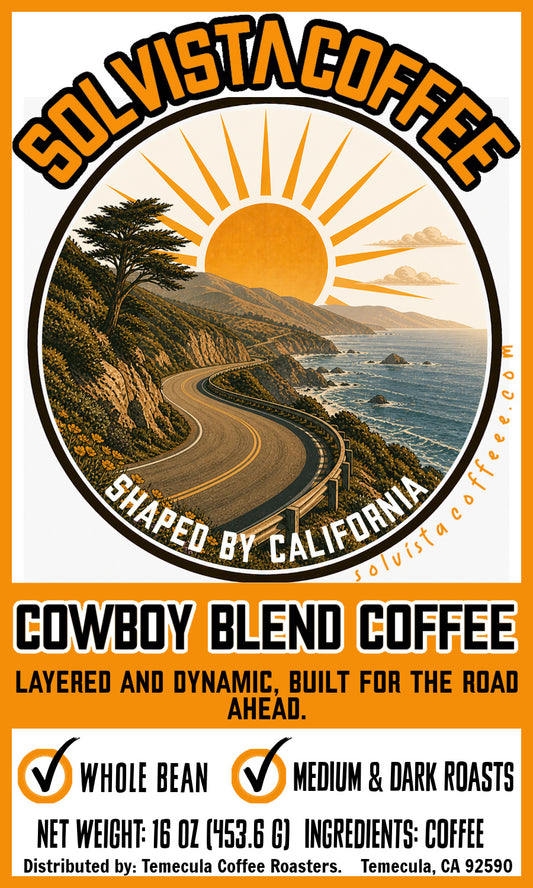 SOLVISTA Switchback Coffee; Cowboy Blend; 1 LB; FREE SHIPPING