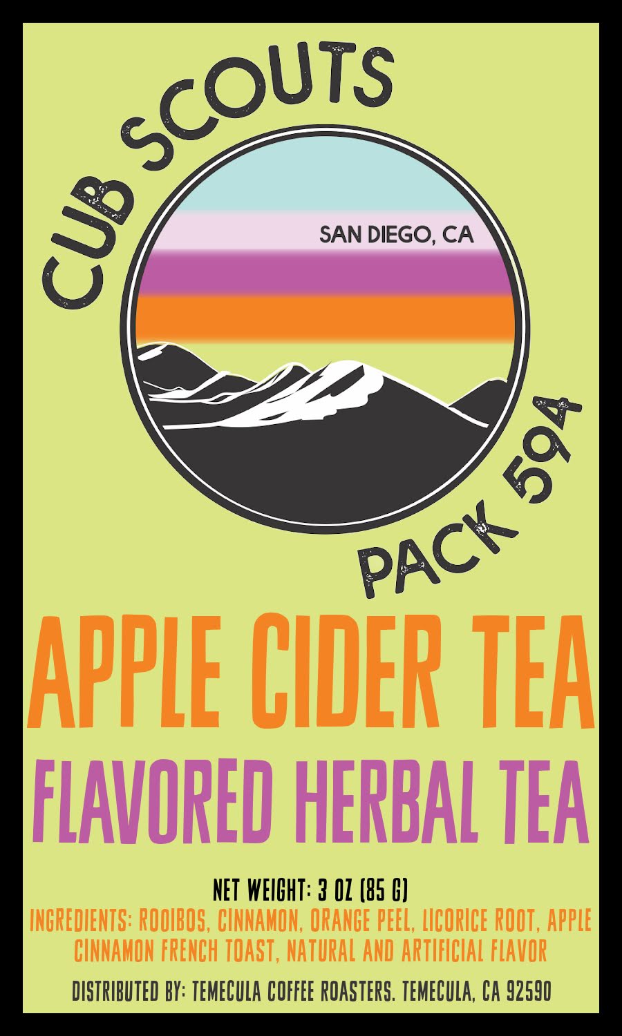 Apple Cider Tea (Loose Leaf Tea); 3oz; [Cub Scout Pack 594]
