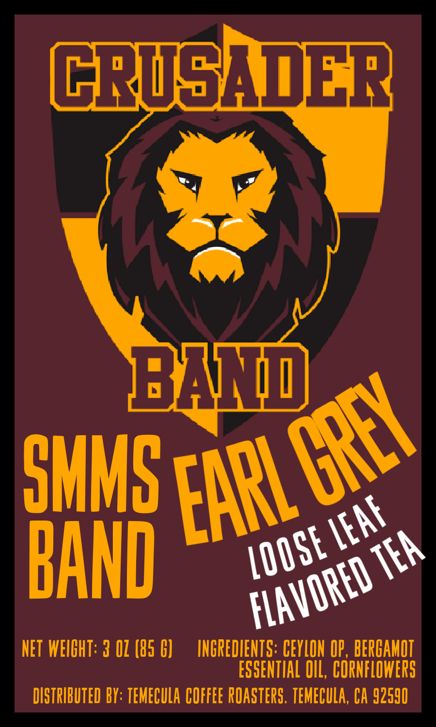 EARL GREY TEA; 3oz; Loose Leaf; (SMMS BAND) [FREE SHIPPING]