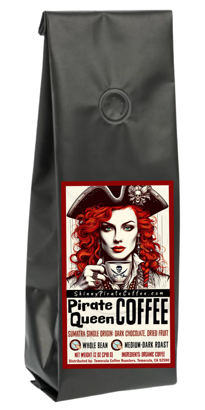 Fairtrade® Organic "Pirate Queen" (Sumatra); 12oz. [FREE SHIPPING]