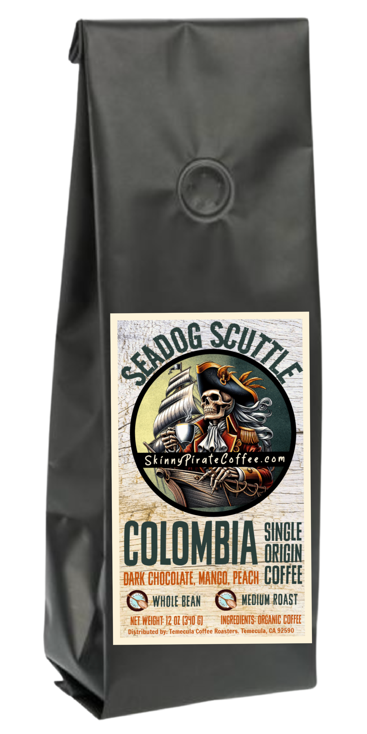 FAIRTRADE® Organic "Seadog Scuttle" (Colombia); 12oz. [FREE SHIPPING]