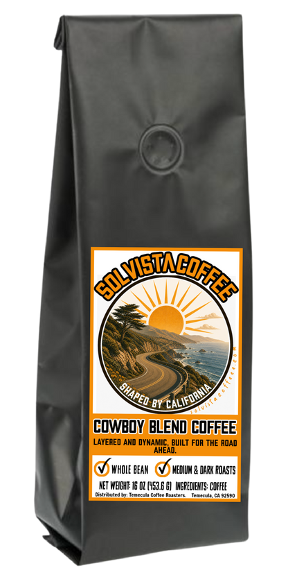 SOLVISTA Switchback Coffee; Cowboy Blend; 1 LB; FREE SHIPPING