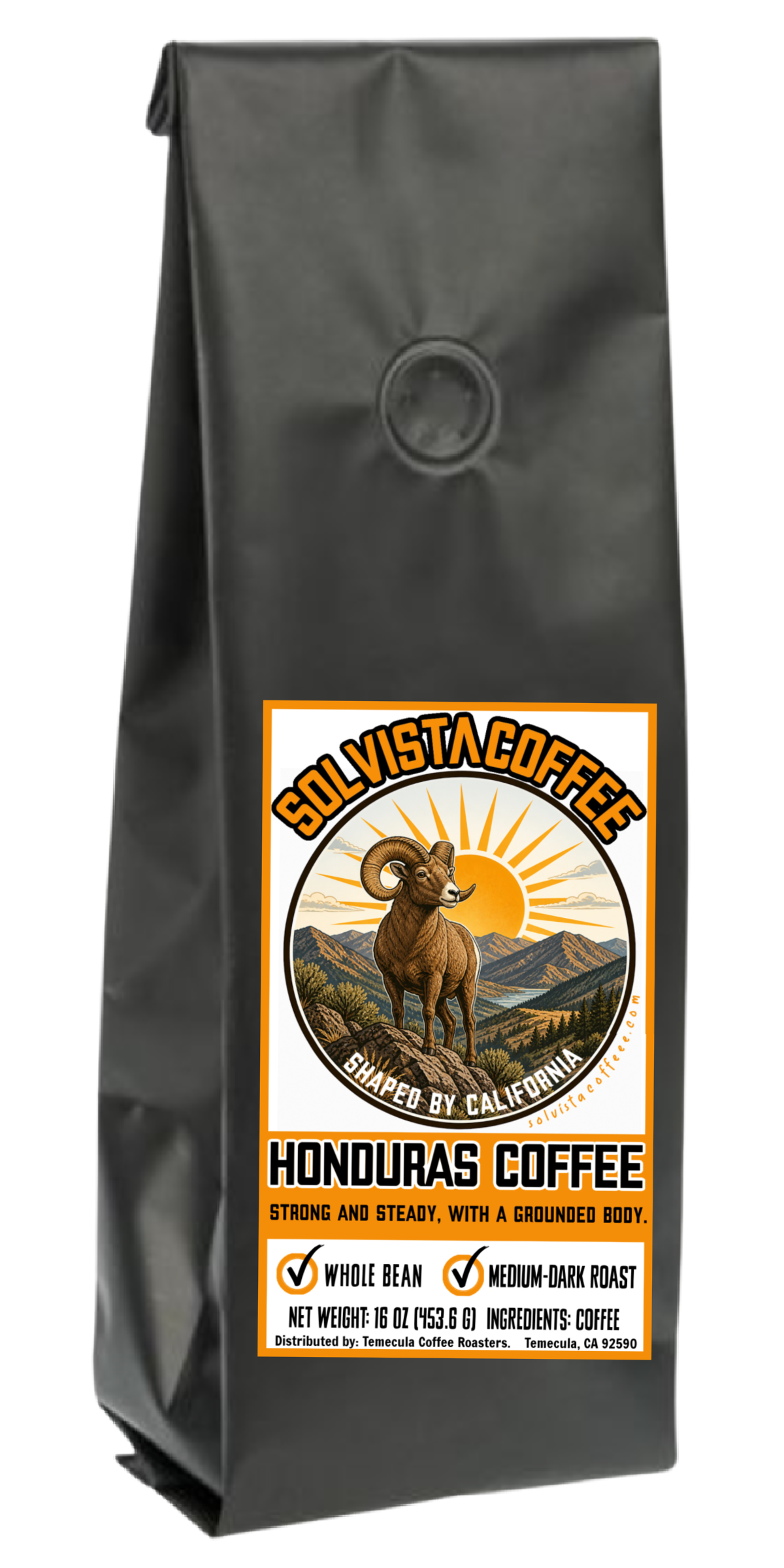 SOLVISTA Ridegeline Coffee; Honduras Single Origin; 1 LB; FREE SHIPPING