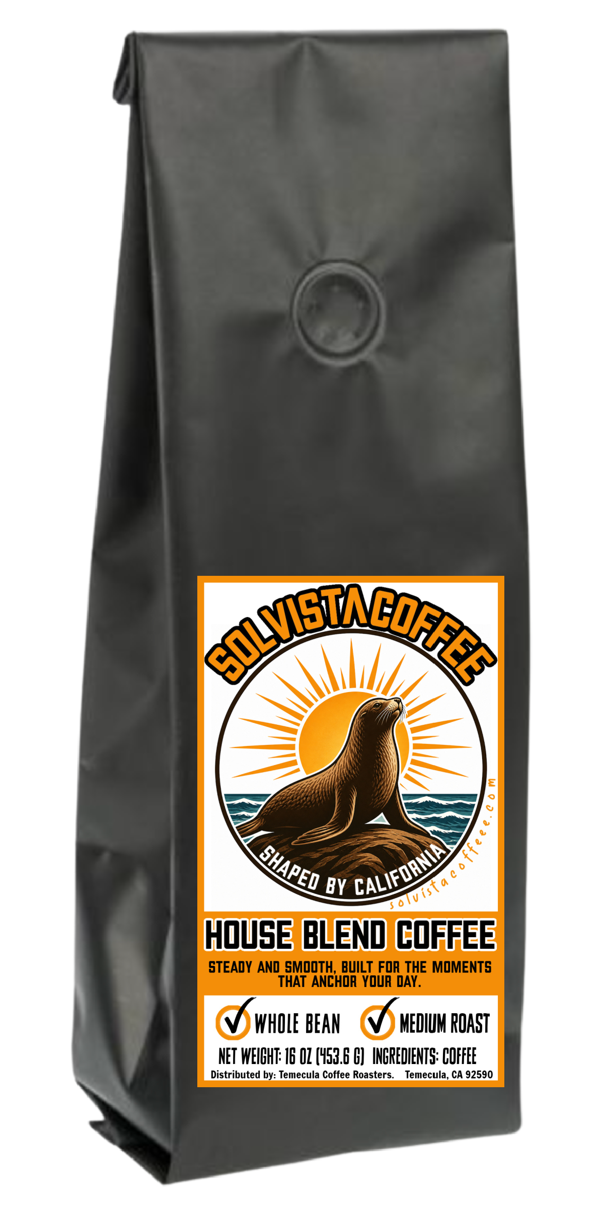 SOLVISTA Breaskwater Coffee; House Blend; 1 LB; FREE SHIPPING