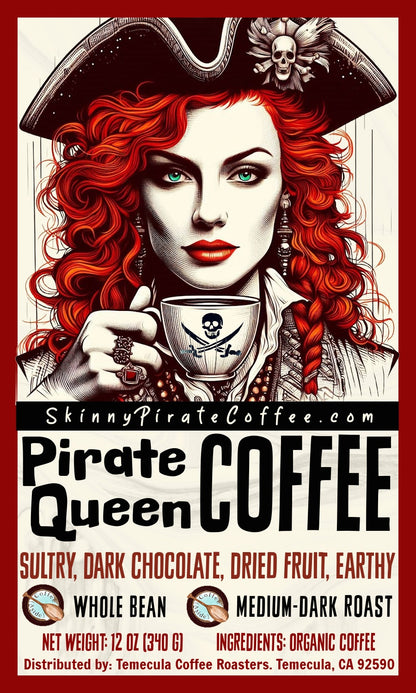 Fairtrade® Organic "Pirate Queen" (Sumatra); 12oz. [FREE SHIPPING]