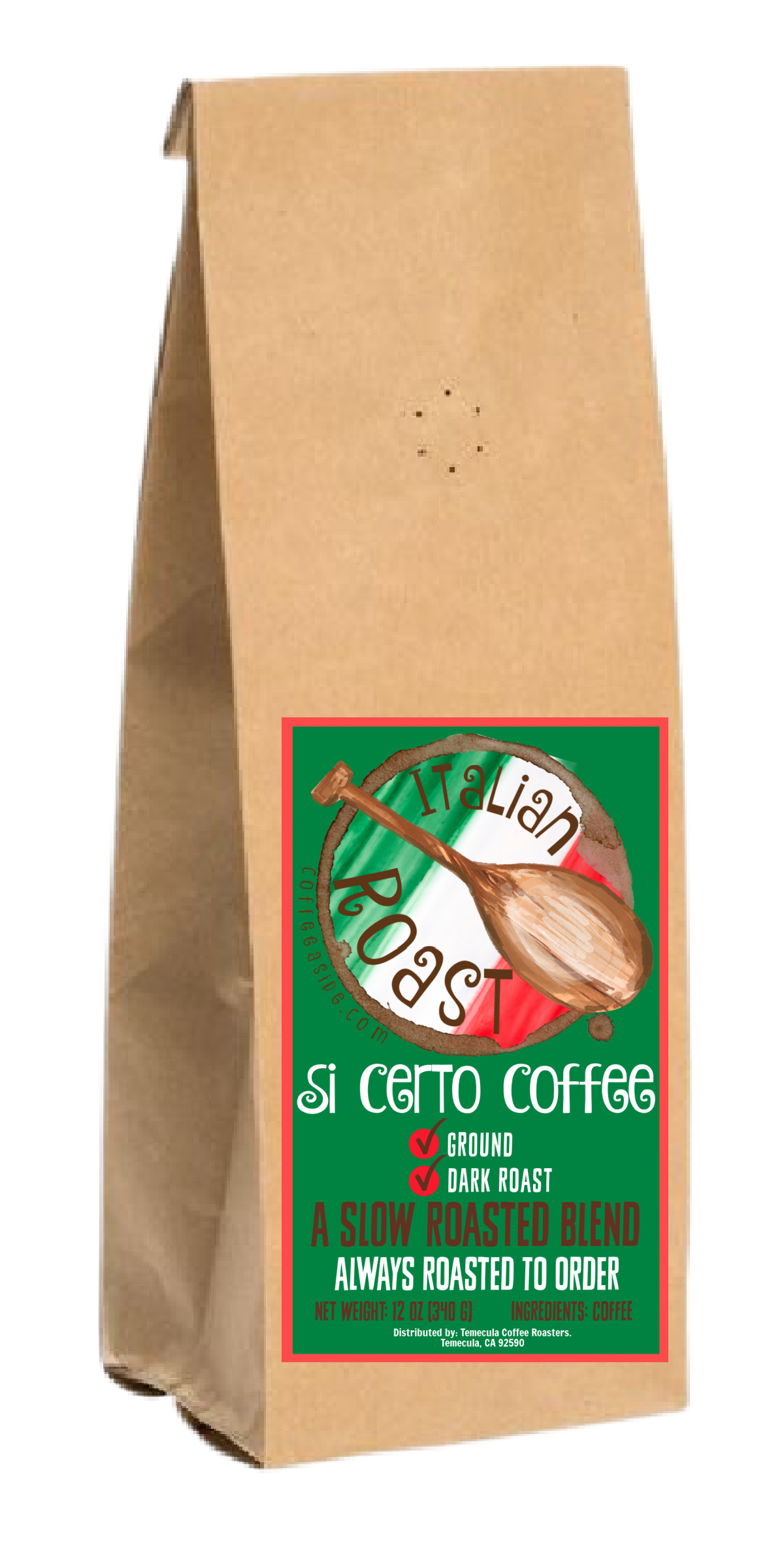 Si Certo (Italian Dark Roast); 12oz. [FREE SHIPPING]
