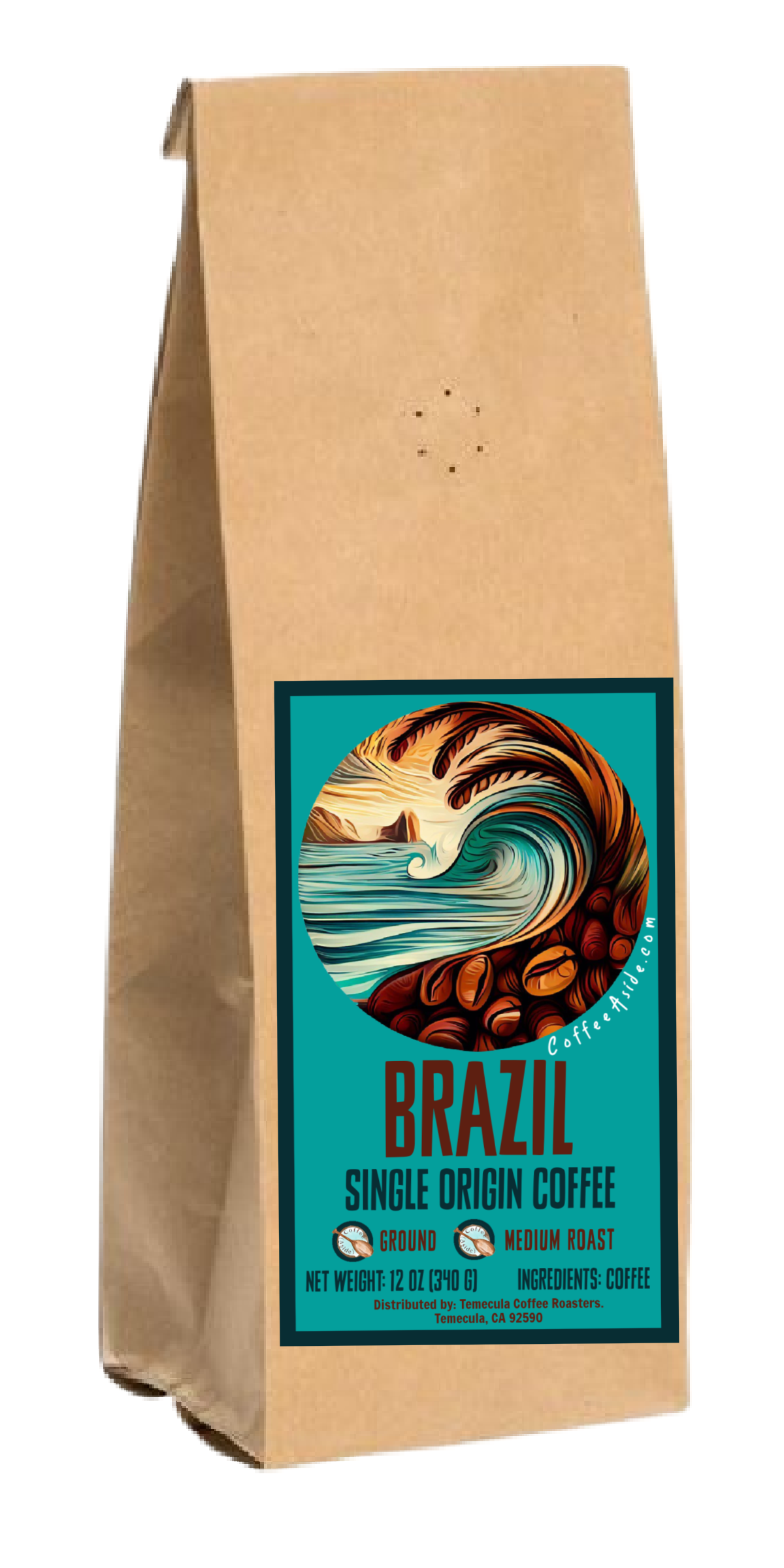 Brazil Single Origin (Santos); 12oz. [FREE SHIPPING]