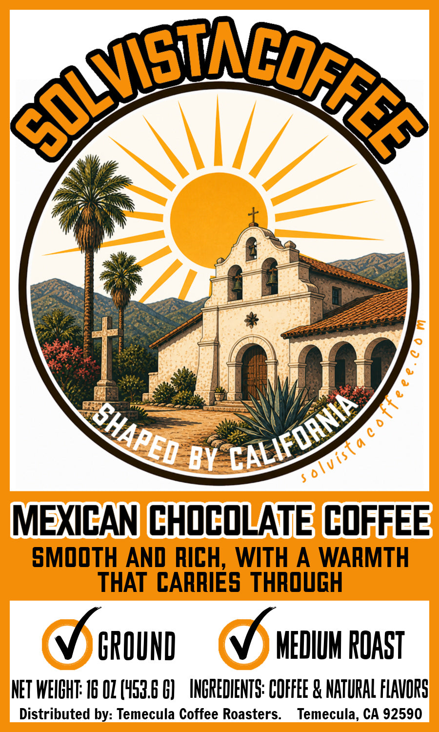 SOLVISTA Foundry Coffee; Mexican Chocolate; 1 LB; FREE SHIPPING