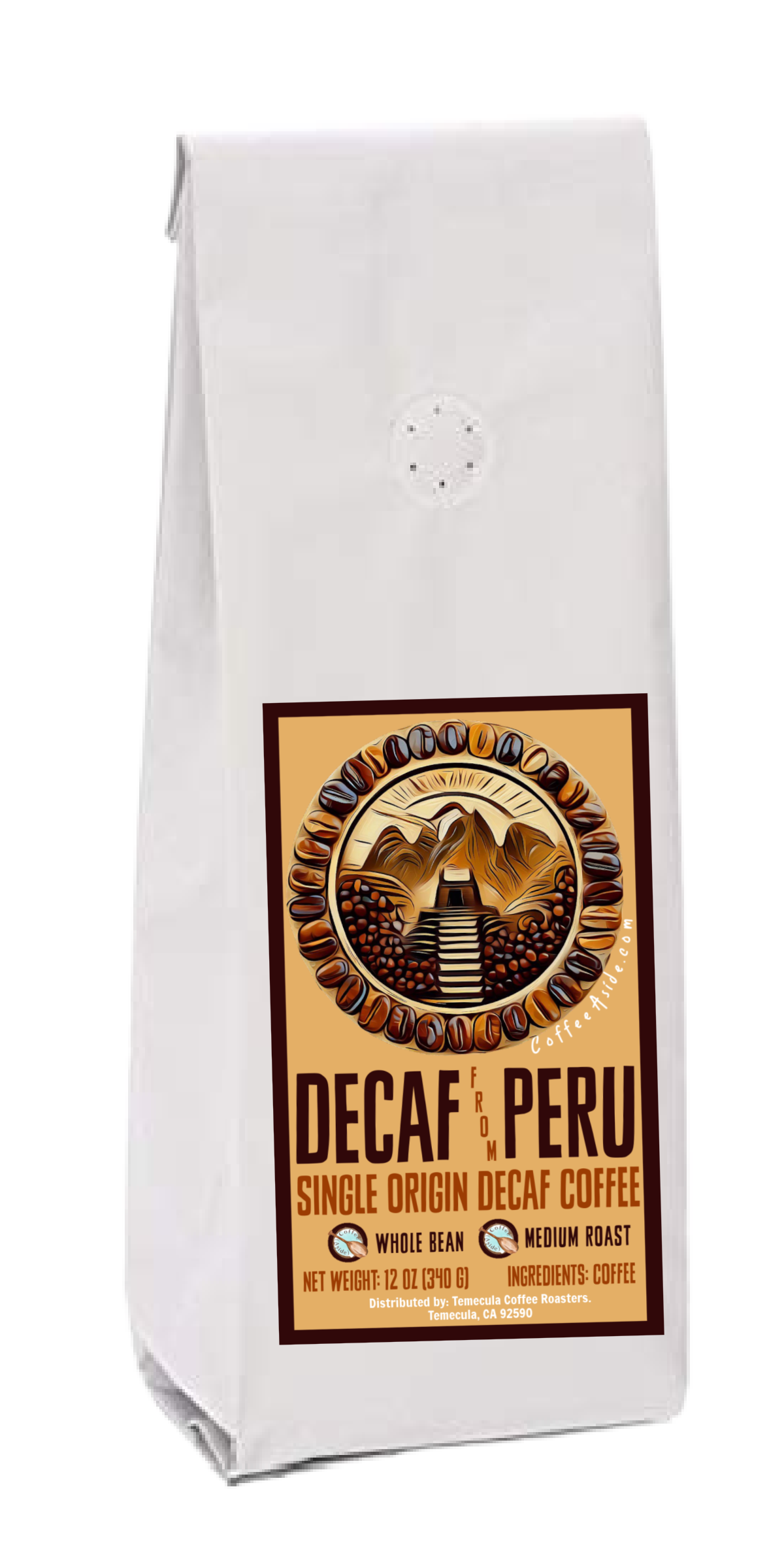 Peru DECAF Coffee; 12oz [FREE SHIPPING]