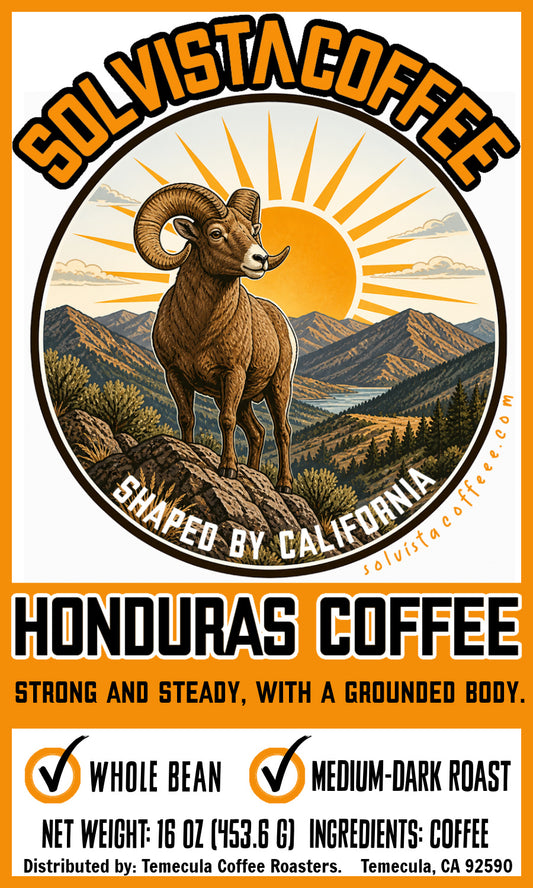 SOLVISTA Ridegeline Coffee; Honduras Single Origin; 1 LB; FREE SHIPPING