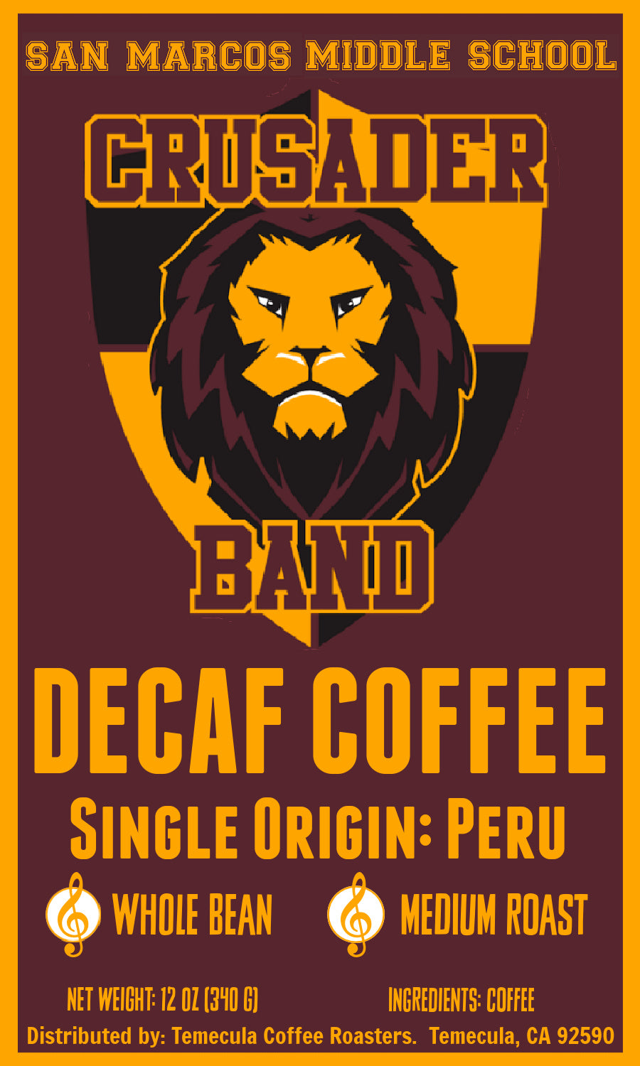 DECAF Coffee (SMMS); 12oz [FREE SHIPPING]