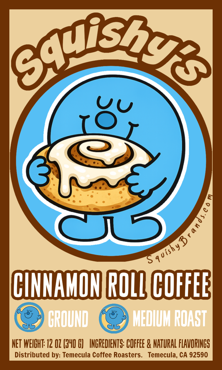 Squishy's Cinnamon Roll Coffee; 12oz. [FREE SHIPPING]