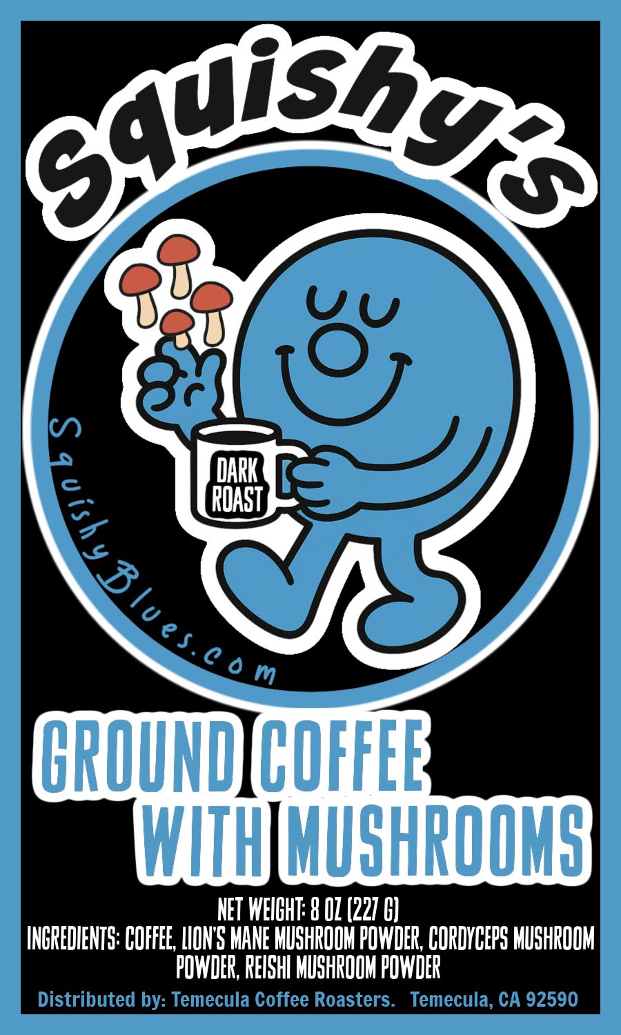 Squishy's Mushroom Coffee (8oz); [FREE SHIPPING]