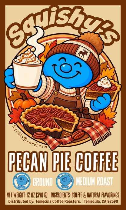 Squishy's Pecan Pie Naturally Flavored Coffee; 12oz. [FREE SHIPPING]