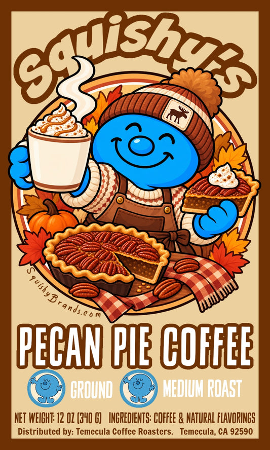 Squishy's Pecan Pie Naturally Flavored Coffee; 12oz. [FREE SHIPPING]
