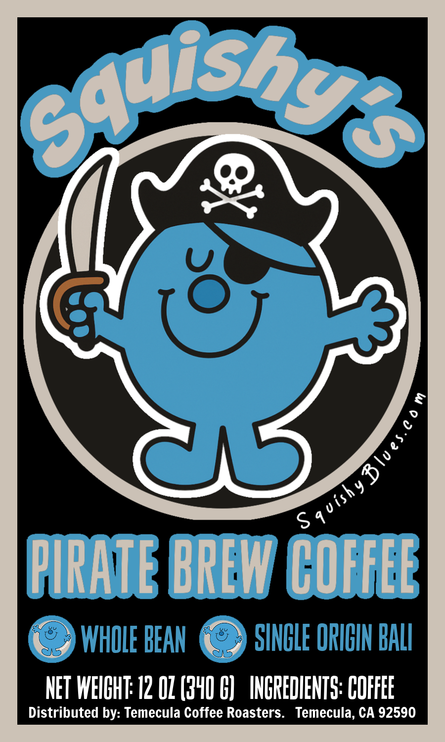 Squishy Pirate Brew (Bali Blue); 12oz. [FREE SHIPPING]